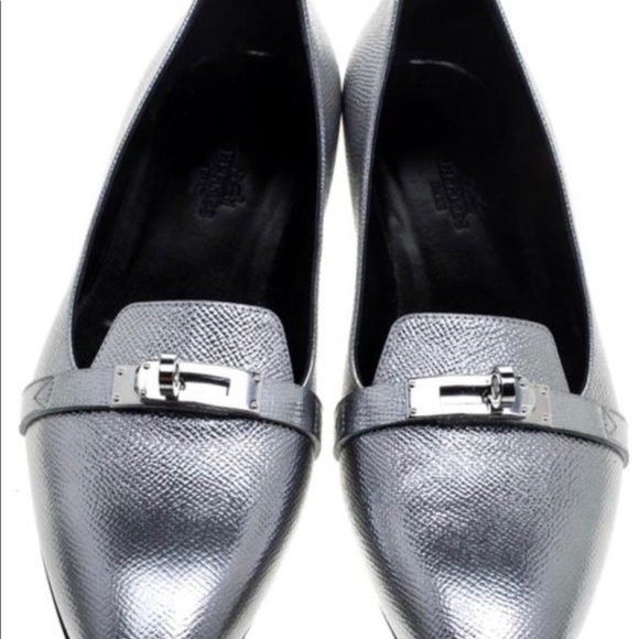 Brand new Hermes Metallic Silver Leather Pegase - Picture 2 of 7